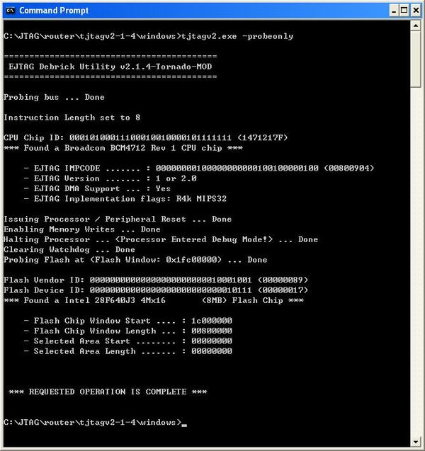 Debrick Routers Using JTAG Cable - TIAO's Wiki